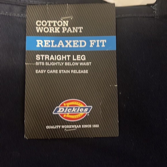 NWT- Dickies Relaxed Fit Straight Leg Cotton Work Pants/ Size 40UU - Picture 5 of 6